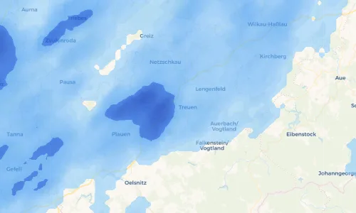 Regenradar Vorschaubild - Aktuelle Niederschläge in Wetzelsgrün und Umgebung
