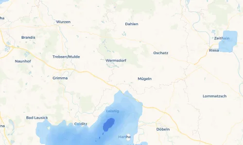 Regenradar Vorschaubild - Aktuelle Niederschläge in Wiederoda und Umgebung