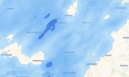 Regenradar Vorschaubild - Aktuelle Niederschläge in Wiesenena und Umgebung