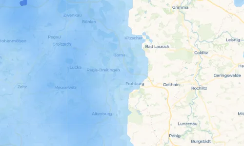 Regenradar Vorschaubild - Aktuelle Niederschläge in Wyhra und Umgebung