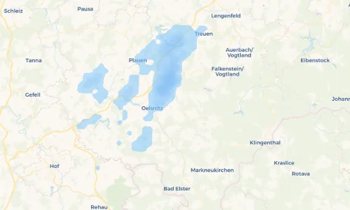 Regenradar Vorschaubild - Aktuelle Niederschläge in Zaulsdorf und Umgebung