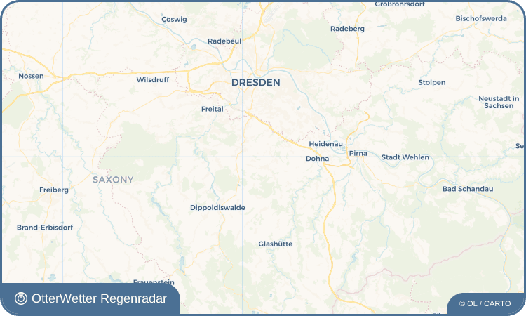 OtterWetter Regenradar-Widget Zscheckwitz