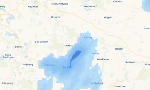 Regenradar Vorschaubild - Aktuelle Niederschläge in Zschirla und Umgebung