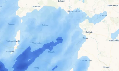 Regenradar Vorschaubild - Aktuelle Niederschläge in Zschöllau und Umgebung