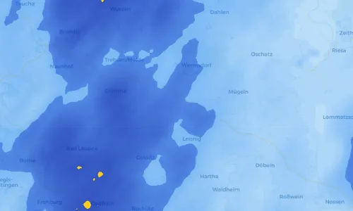 Regenradar Vorschaubild - Aktuelle Niederschläge in Zschoppach und Umgebung
