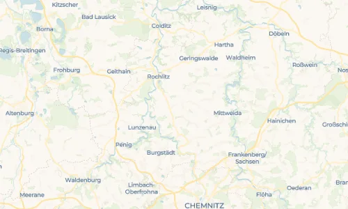 Regenradar Vorschaubild - Aktuelle Niederschläge in Zschoppelshain und Umgebung
