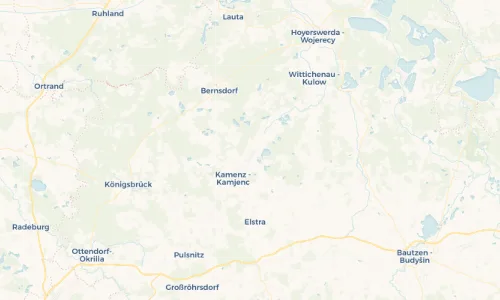 Regenradar Vorschaubild - Aktuelle Niederschläge in Zschornau - Čornow und Umgebung