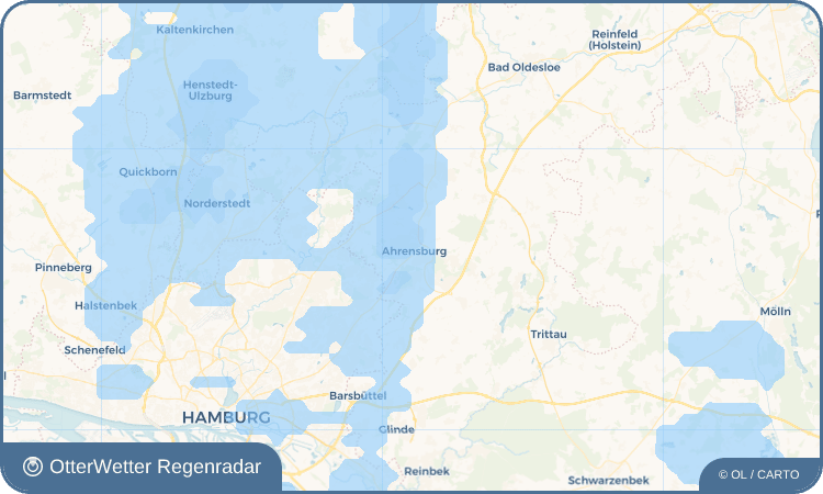 OtterWetter Regenradar-Widget Ahrensburg