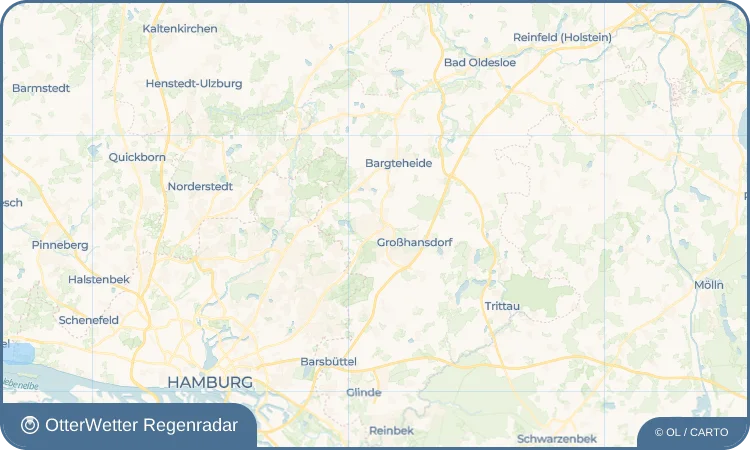 Wetter-Widget-Vorschau mit Vorhersagedaten für Ahrensburg