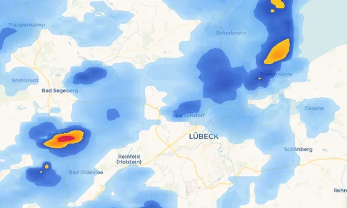 Regenradar Vorschaubild - Aktuelle Niederschläge in Arfrade und Umgebung