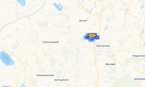 Regenradar Vorschaubild - Aktuelle Niederschläge in Aukrug und Umgebung