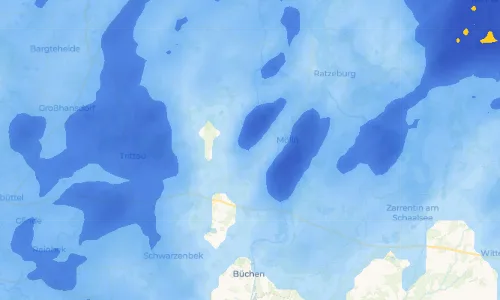 Regenradar Vorschaubild - Aktuelle Niederschläge in Bälau und Umgebung