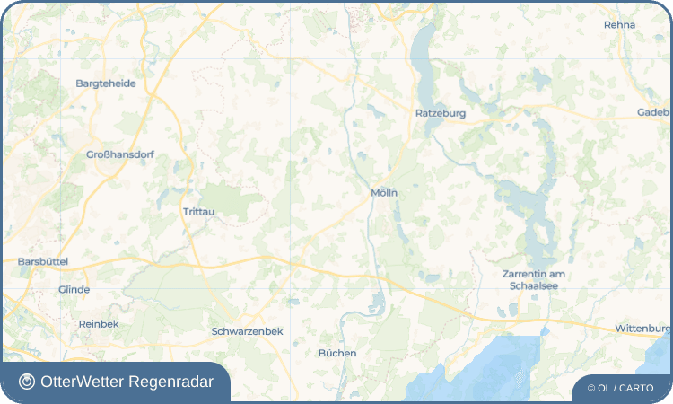 OtterWetter Regenradar-Widget Bälau