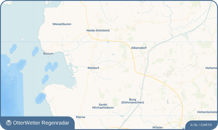 OtterWetter Regenradar-Widget Bargenstedt