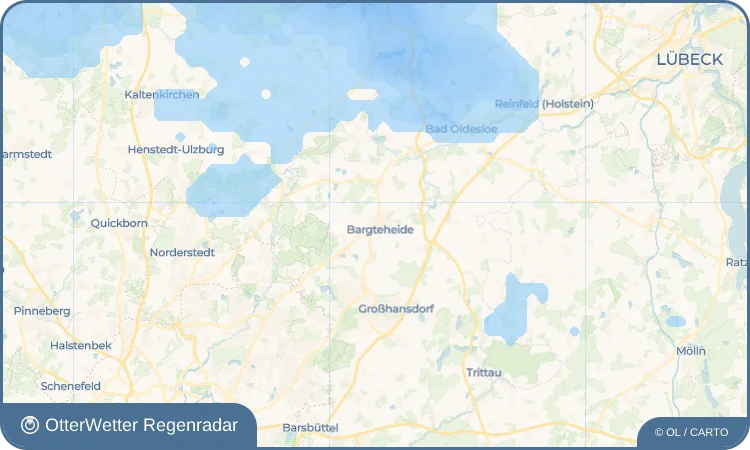 Widget-Vorschau für Bargteheide Wetter-Widget-Vorschau mit Vorhersagedaten für Bargteheide