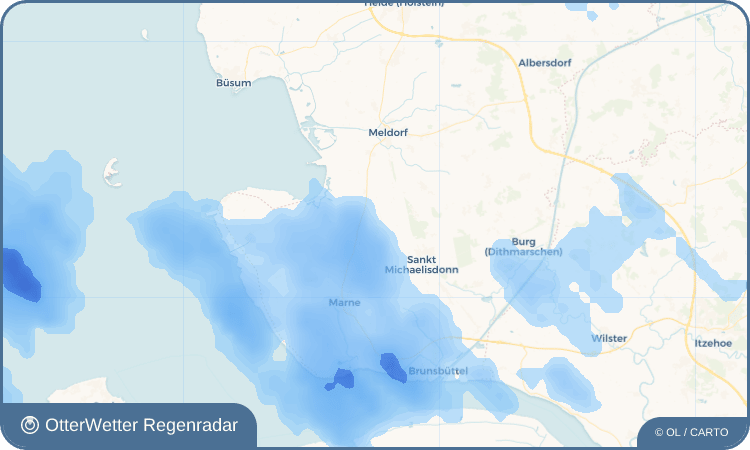 OtterWetter Regenradar-Widget Barlt