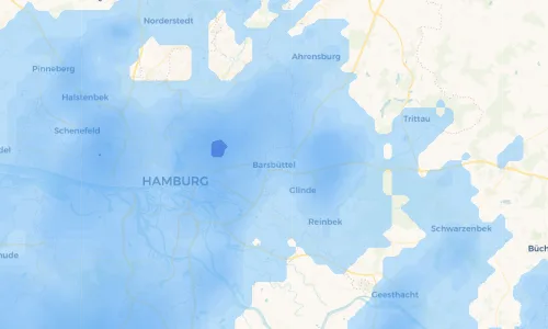 Regenradar Vorschaubild - Aktuelle Niederschläge in Barsbüttel und Umgebung