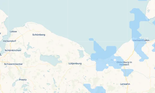 Regenradar Vorschaubild - Aktuelle Niederschläge in Behrensdorf und Umgebung