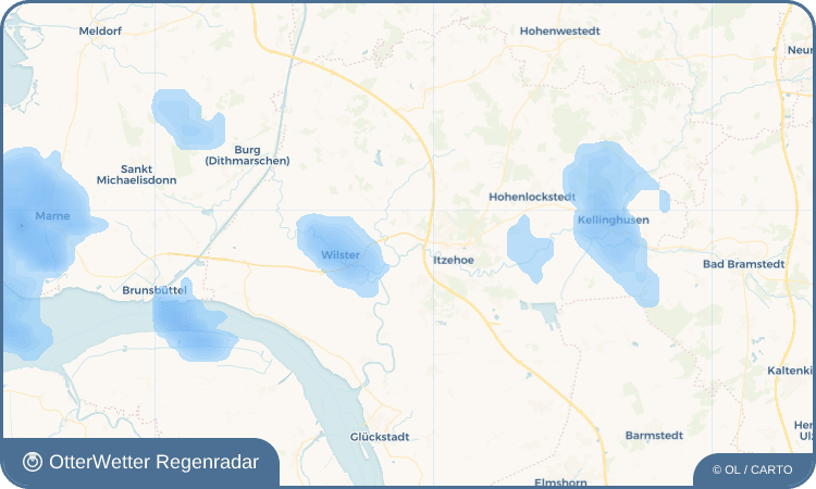 OtterWetter Regenradar-Widget Bekmünde