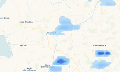 Regenradar Vorschaubild - Aktuelle Niederschläge in Beldorf und Umgebung