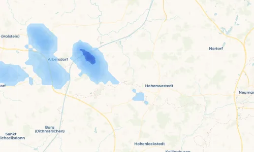 Regenradar Vorschaubild - Aktuelle Niederschläge in Beringstedt und Umgebung
