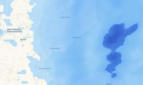 Regenradar Vorschaubild - Aktuelle Niederschläge in Bliesdorf - Strand und Umgebung