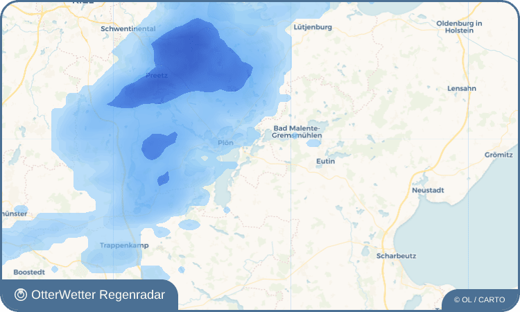 OtterWetter Regenradar-Widget Bösdorf