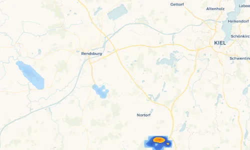 Regenradar Vorschaubild - Aktuelle Niederschläge in Bokelholm und Umgebung