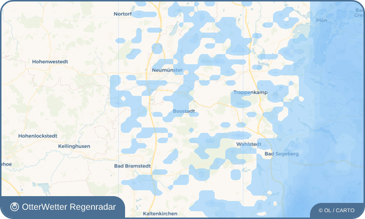 OtterWetter Regenradar-Widget Boostedt