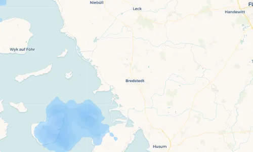 Regenradar Vorschaubild - Aktuelle Niederschläge in Bordelum und Umgebung