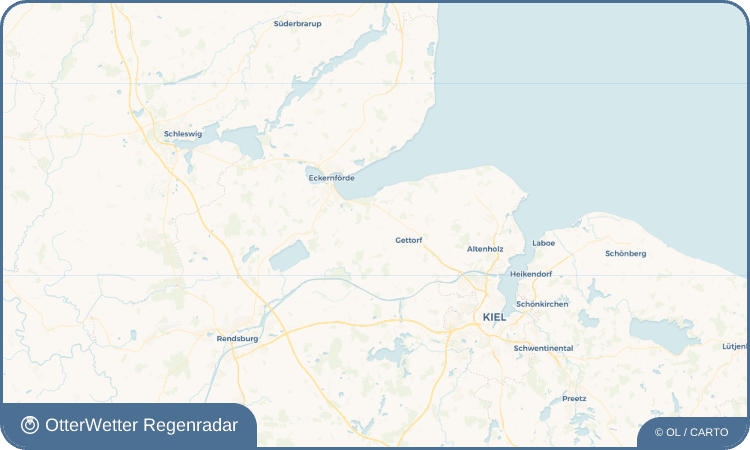OtterWetter Regenradar-Widget Bornstein