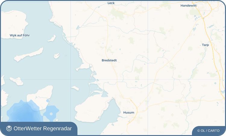 Widget-Vorschau für Borsbüll Wetter-Widget-Vorschau mit Vorhersagedaten für Borsbüll
