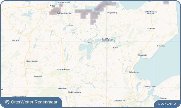 OtterWetter Regenradar-Widget Bosau