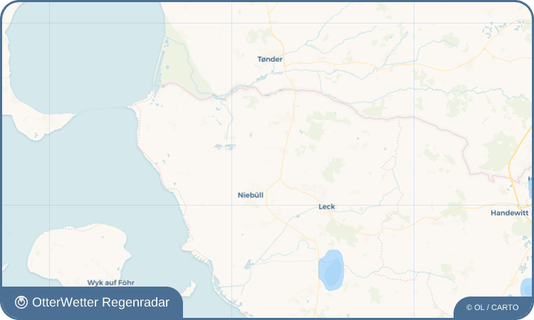 OtterWetter Regenradar-Widget Bosbüll