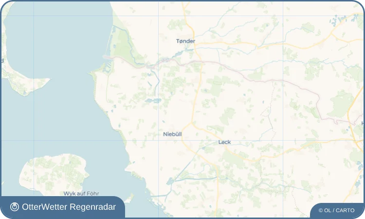 Widget-Vorschau für Bosbüll Wetter-Widget-Vorschau mit Vorhersagedaten für Bosbüll