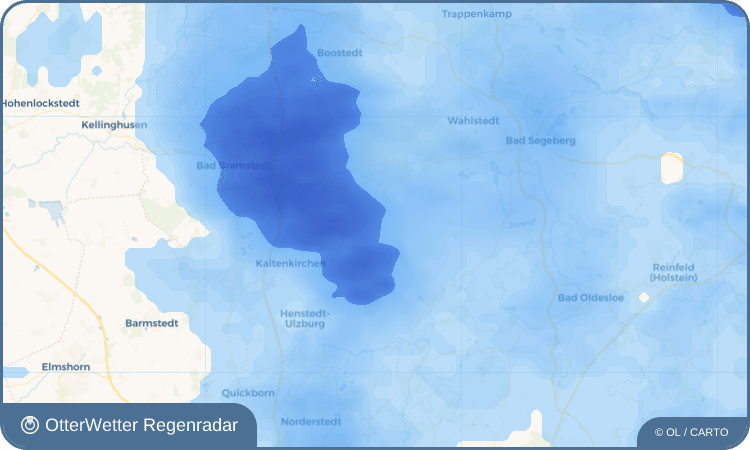 OtterWetter Regenradar-Widget Bredenbekshorst