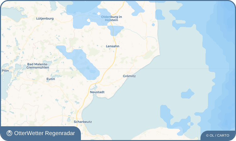 Widget-Vorschau für Brenkenhagen Wetter-Widget-Vorschau mit Vorhersagedaten für Brenkenhagen