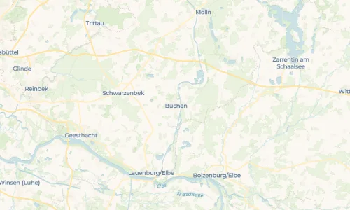 Regenradar-Vorschau: aktuelle Niederschläge in Büchen und Umgebung