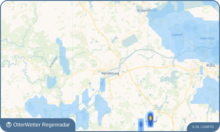 OtterWetter Regenradar-Widget Büdelsdorf
