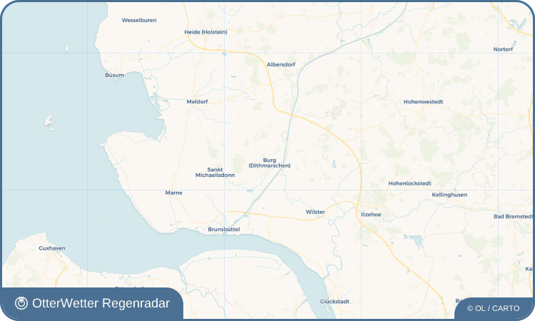 OtterWetter Regenradar-Widget Burg (Dithmarschen)