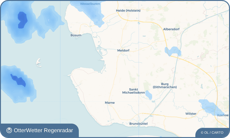 Wetter-Widget-Vorschau mit Vorhersagedaten für Busenwurth