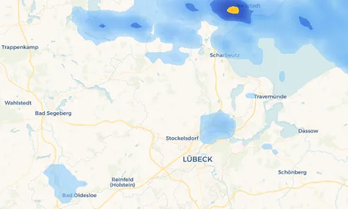 Regenradar Vorschaubild - Aktuelle Niederschläge in Curau und Umgebung