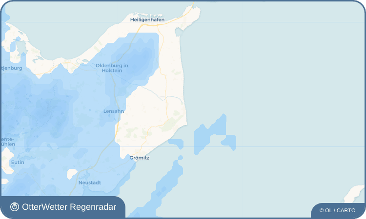 OtterWetter Regenradar-Widget Dahme
