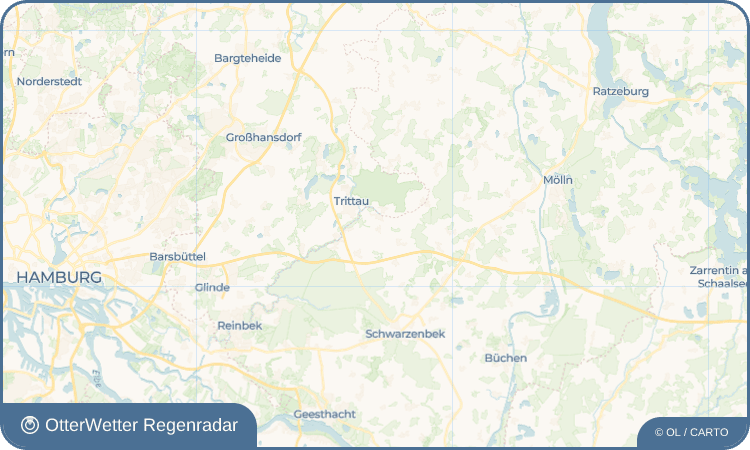 OtterWetter Regenradar-Widget Dahmker