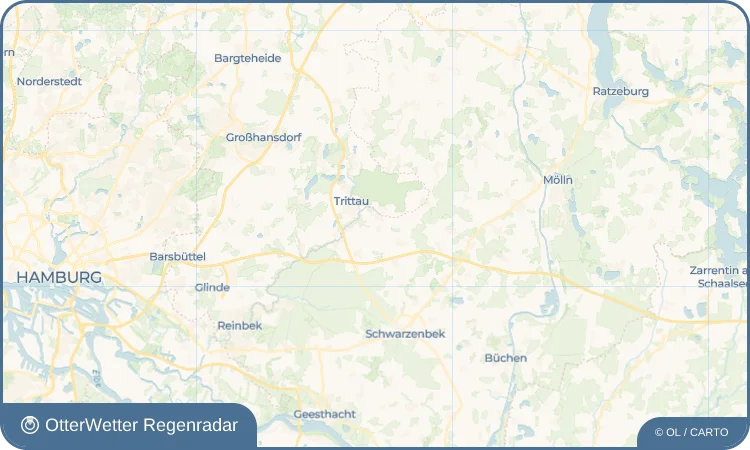 Widget-Vorschau für Dahmker Wetter-Widget-Vorschau mit Vorhersagedaten für Dahmker