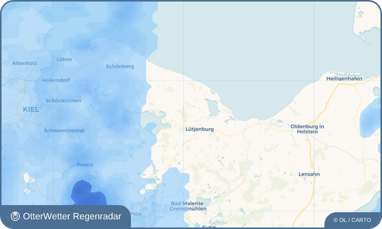 Widget-Vorschau für Darry Wetter-Widget-Vorschau mit Vorhersagedaten für Darry