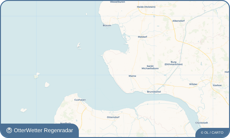 OtterWetter Regenradar-Widget Dieksanderkoog