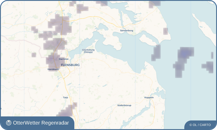 OtterWetter Regenradar-Widget Dollerup