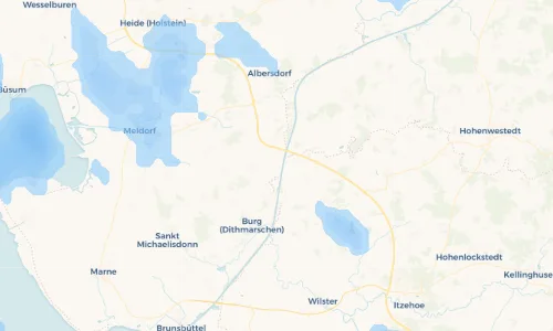 Regenradar Vorschaubild - Aktuelle Niederschläge in Dückerswisch und Umgebung