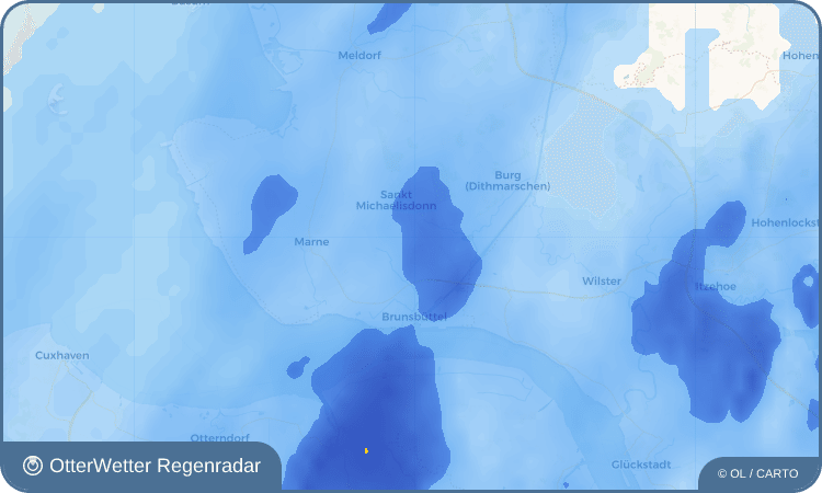 Widget-Vorschau für Eddelak Wetter-Widget-Vorschau mit Vorhersagedaten für Eddelak